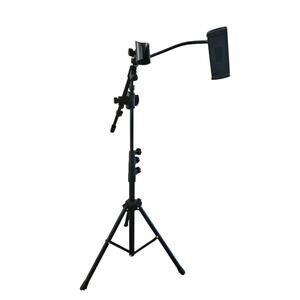 Tripod Boom Microphone Stand with Tablet Phone Mount Adjustable Up To 56 inches